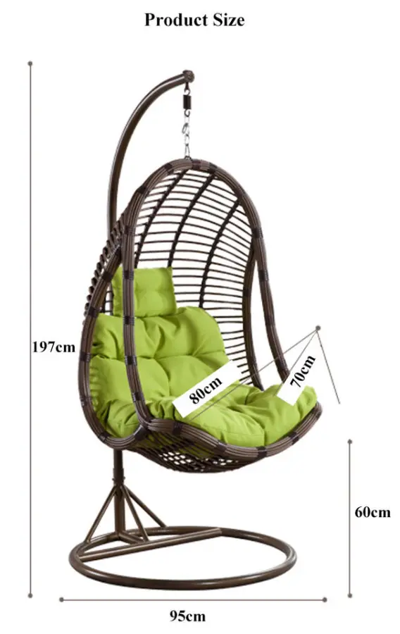 Modern Egg Swings Chair Luxurioussillas Colgantes Very Cheap Outdoor Patio Swings — image 6