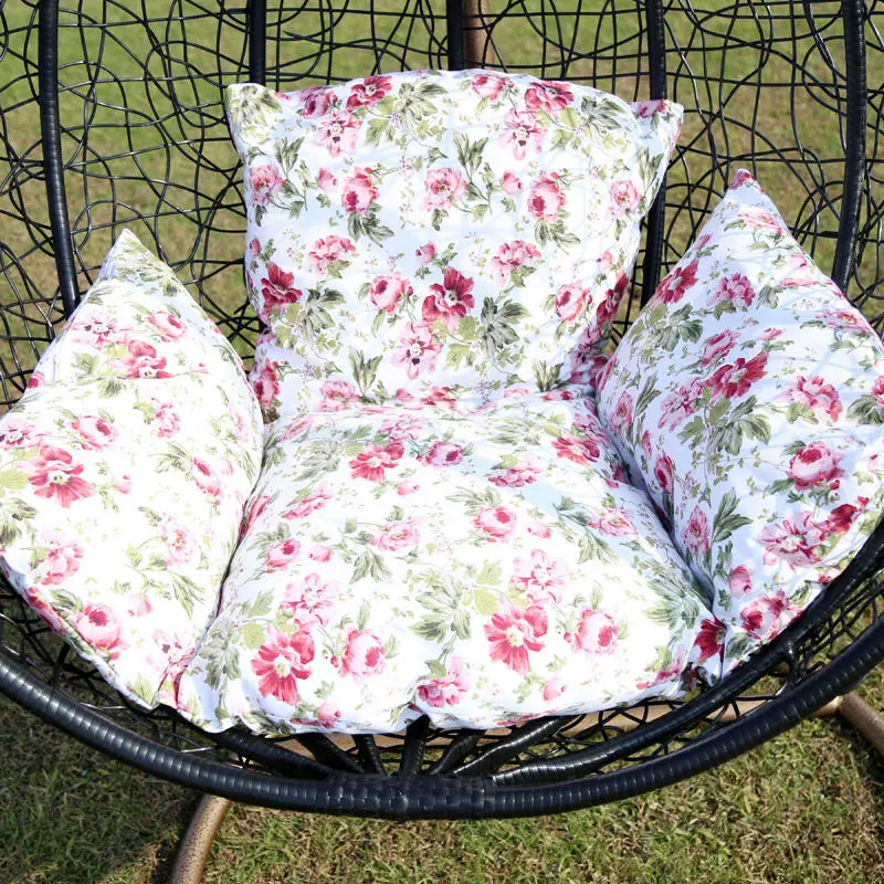 Wholesale Outdoor Metal Stand Rattan Wicker Hanging Egg Swing Chair — image 5
