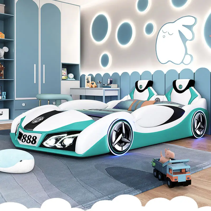 Modern Children Bedroom Furniture Kids' Beds Upholstered Kids' Cribs Car Bed for Kids Boy — view 1