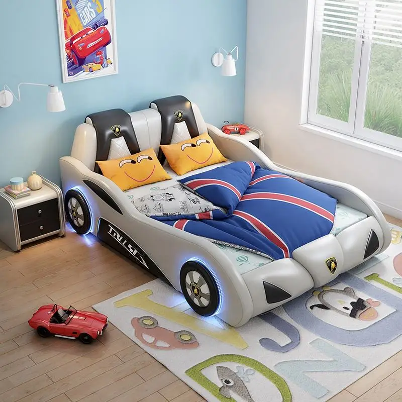 Children Beds for Bedroom Set Kid Customized Wood China Style Modern Kids Race Car Bed Single Child Bed — view 1