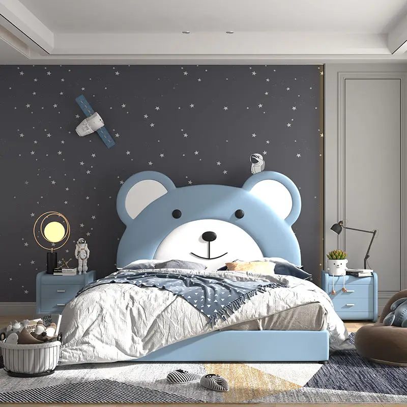 China Manufacturer Custom Kids Bed King Children Bed Queen Size Double Single Kids Bedroom Furniture — view 1