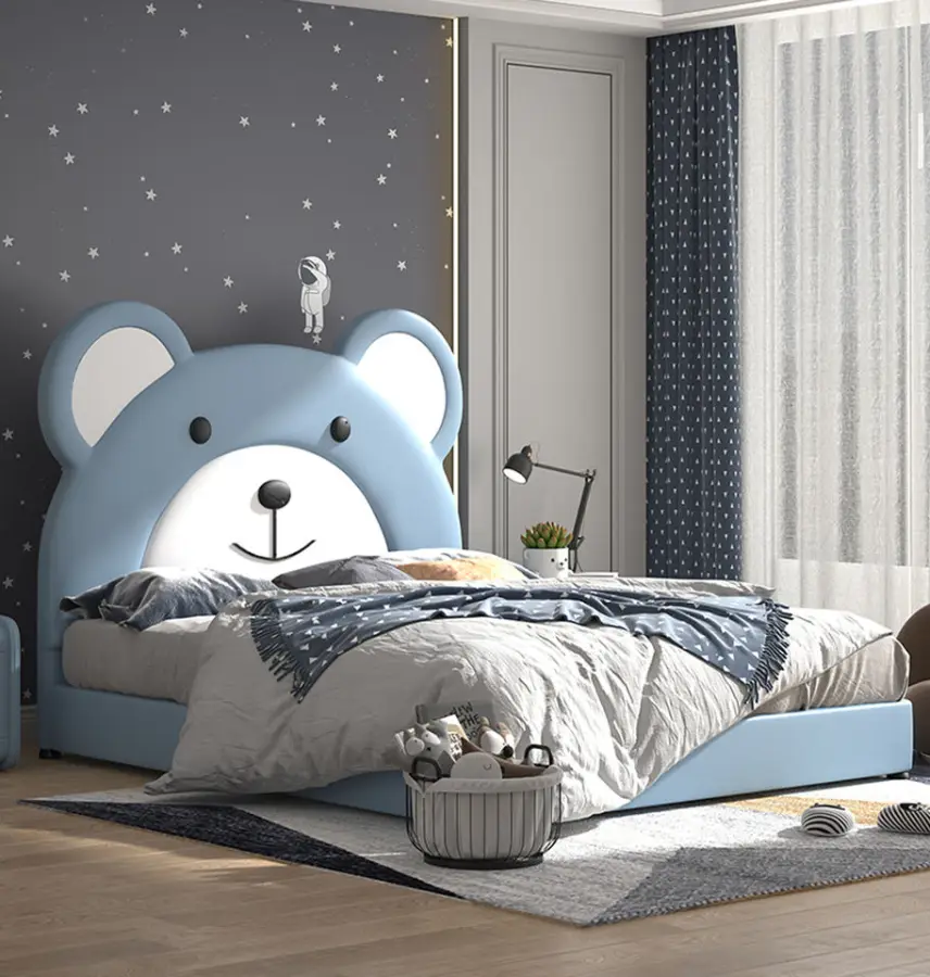China Manufacturer Custom Kids Bed King Children Bed Queen Size Double Single Kids Bedroom Furniture — image 6