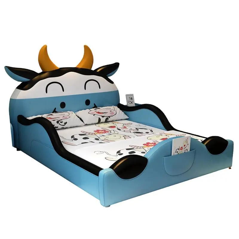 Factory Wholesale Children Beds Bedroom Furniture Solid Wood Kids Bed Single Child Modern Kids Room — image 5