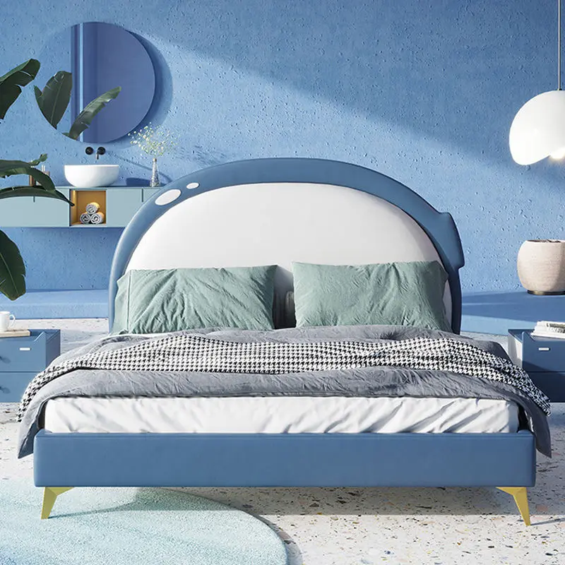 Modern Wooden Kid Room Furniture Luxury Cartoon Children Bed Boy Kid Bed — image 3