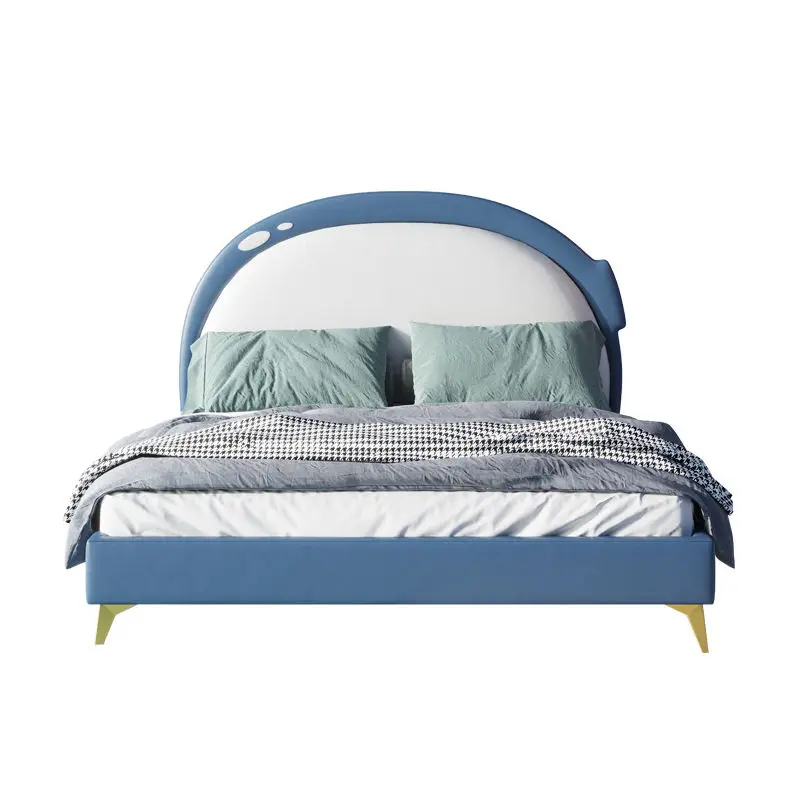 Modern Wooden Kid Room Furniture Luxury Cartoon Children Bed Boy Kid Bed — image 5