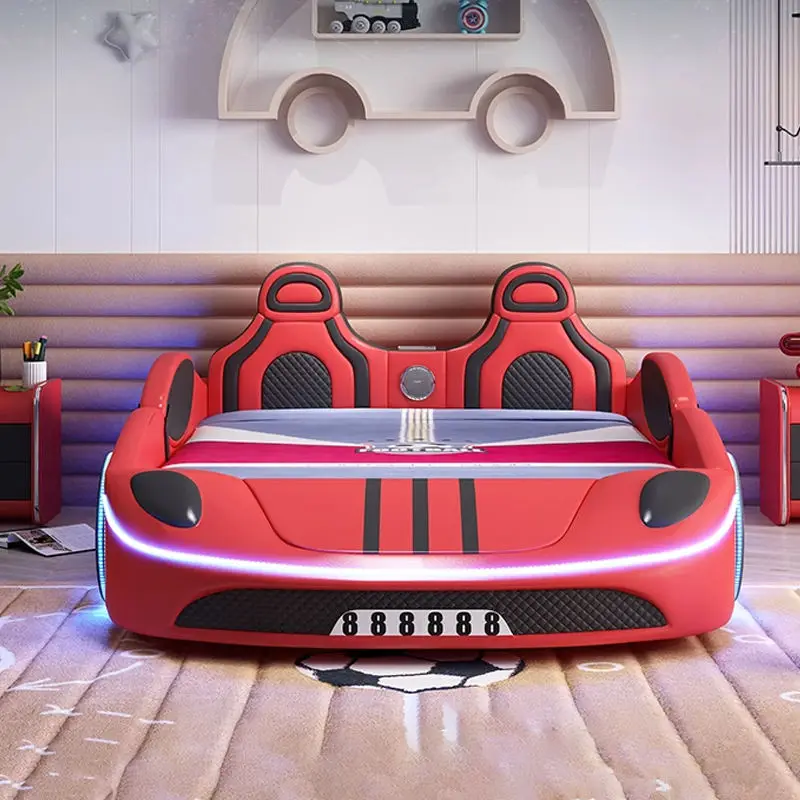 Factory Wholesale Kids Bedroom Furniture Children Bedroom Set Kids Car Bed — image 4
