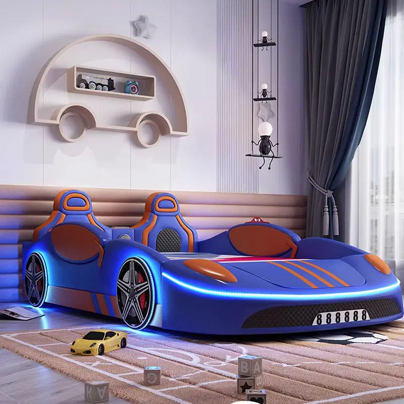 Factory Wholesale Kids Bedroom Furniture Children Bedroom Set Kids Car Bed — image 5