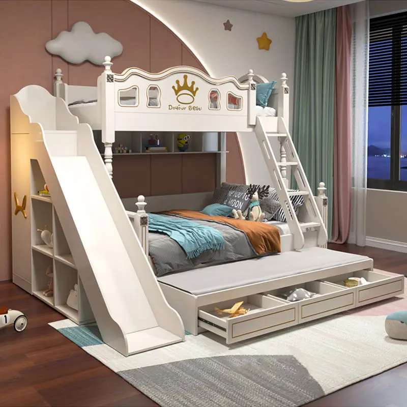 Modern Wooden Children's Bunk Bed, Popular Children Beds Girls Bunk — image 4