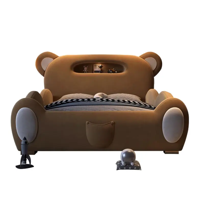 Children Animal Shaped Beds for the Kids New Design Bed Boy Lovely Double Kids Bed Bedroom Furniture Set — image 5