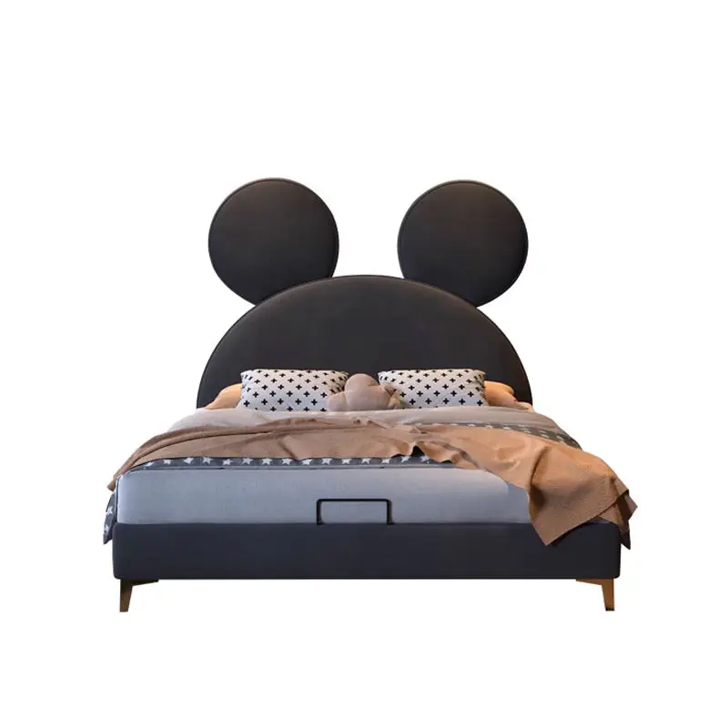 Customized Bed for Kids Bedroom Furniture Set Upholstered Kids Beds Wooden Home Boys Bed — image 6