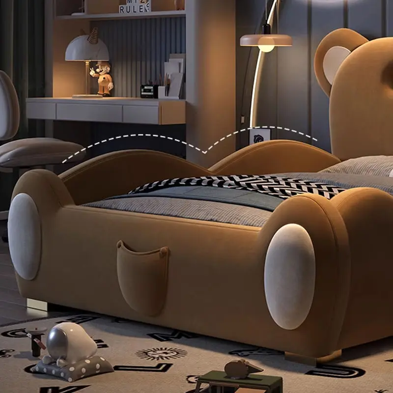 Children Animal Shaped Beds for the Kids New Design Bed Boy Lovely Double Kids Bed Bedroom Furniture Set — image 6