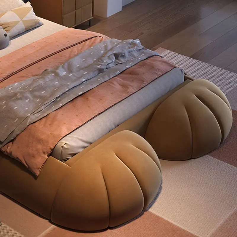 Factory Wholesale Hot Selling Upholstered Lovely Children Bed Kids Beds Frame — image 6
