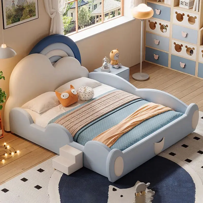House Bedroom Furniture Wholesale Customization Luxury Kids Bed Wood Kids Bed — image 3