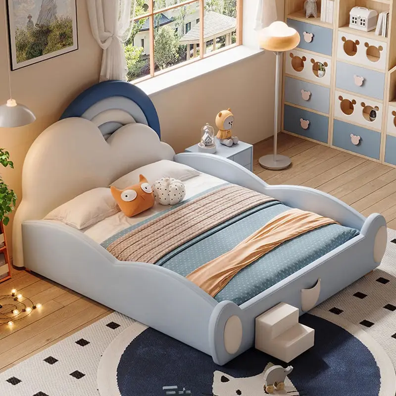 House Bedroom Furniture Wholesale Customization Luxury Kids Bed Wood Kids Bed — image 4