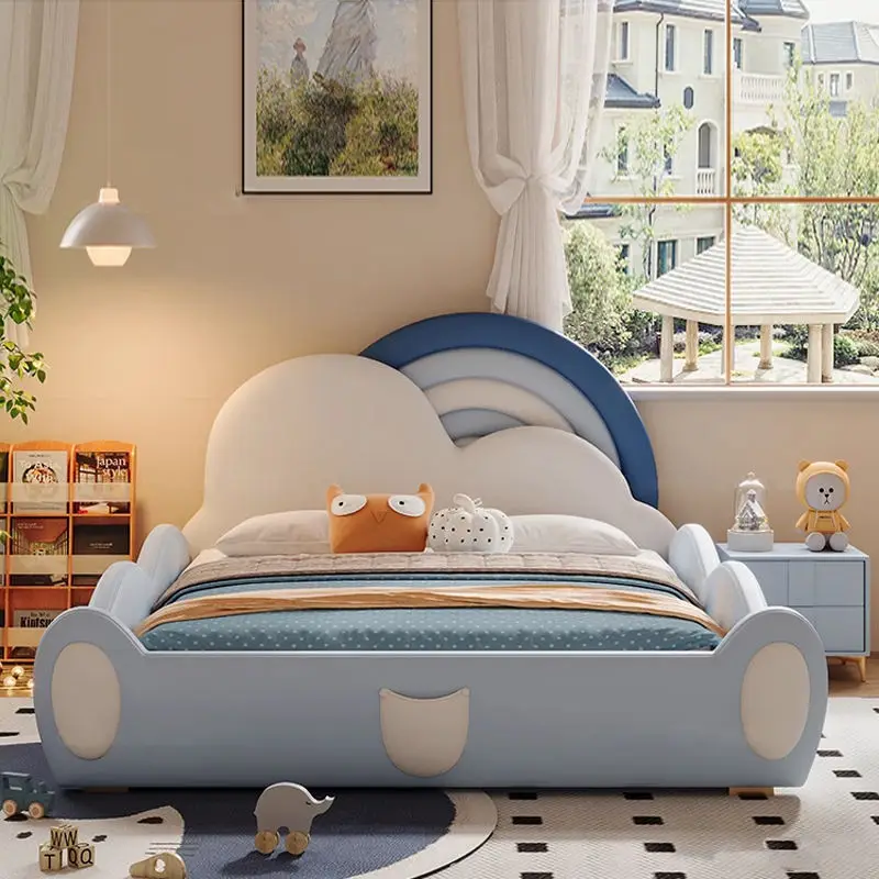 House Bedroom Furniture Wholesale Customization Luxury Kids Bed Wood Kids Bed — image 7