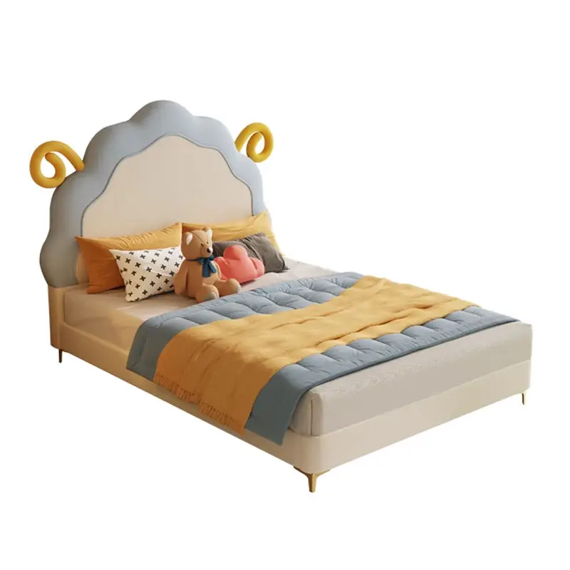 Modern Wholesale Custom Child Bed Single Double Children Girl Kids Beds Set — image 5