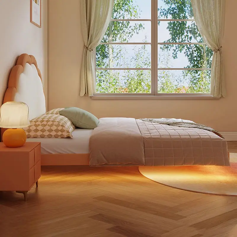 Modern Furniture Hot Sale Children's Bed Design Furniture Leather Kids Bed — image 4