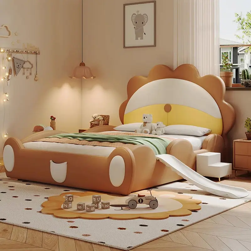 Factory Wholesale Child Beds Luxury Kids Bedroom Furniture Children Beds Double Kids Bed — view 1