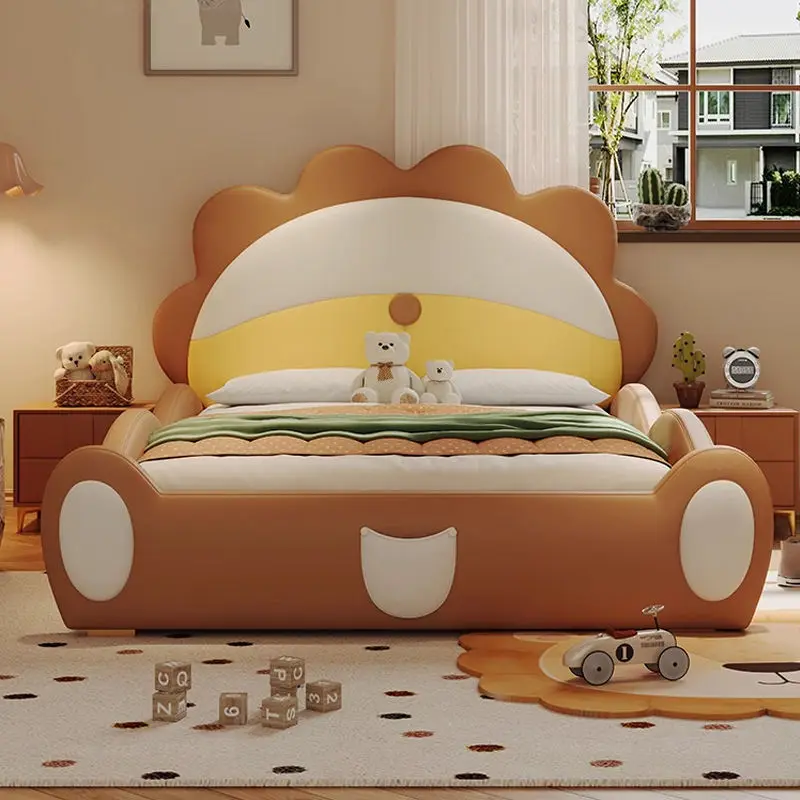 Factory Wholesale Child Beds Luxury Kids Bedroom Furniture Children Beds Double Kids Bed — image 2