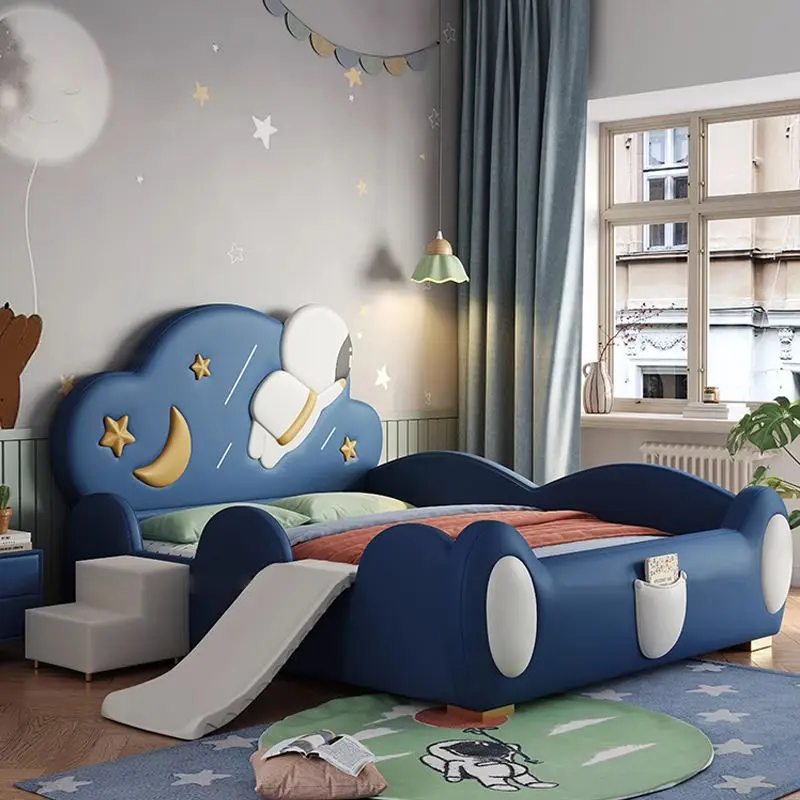 Children Starry Sky New Design Bedroom Furniture Set Boy Lovely Double Kids Bed — view 1