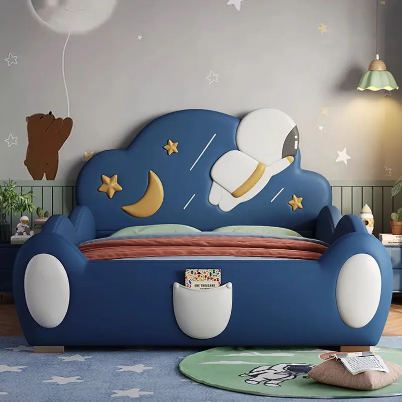 Children Starry Sky New Design Bedroom Furniture Set Boy Lovely Double Kids Bed — image 2