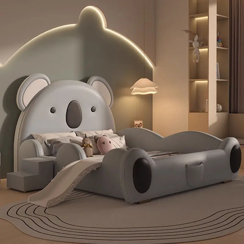 Children Animal New Design Children Bed Boy Lovely Double Kids Bed Bedroom Furniture Set — view 1