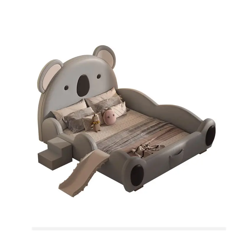 Children Animal New Design Children Bed Boy Lovely Double Kids Bed Bedroom Furniture Set — image 6