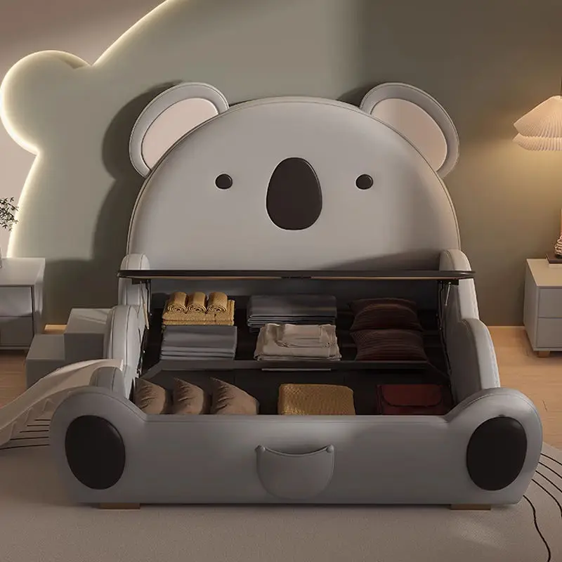 Children Animal New Design Children Bed Boy Lovely Double Kids Bed Bedroom Furniture Set — image 7
