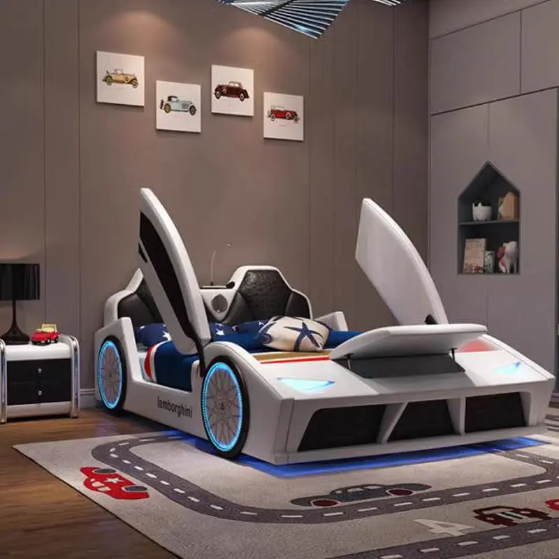 New Design Children Bed Kids Car Shape Beds for Boys Bedroom Furniture — view 1