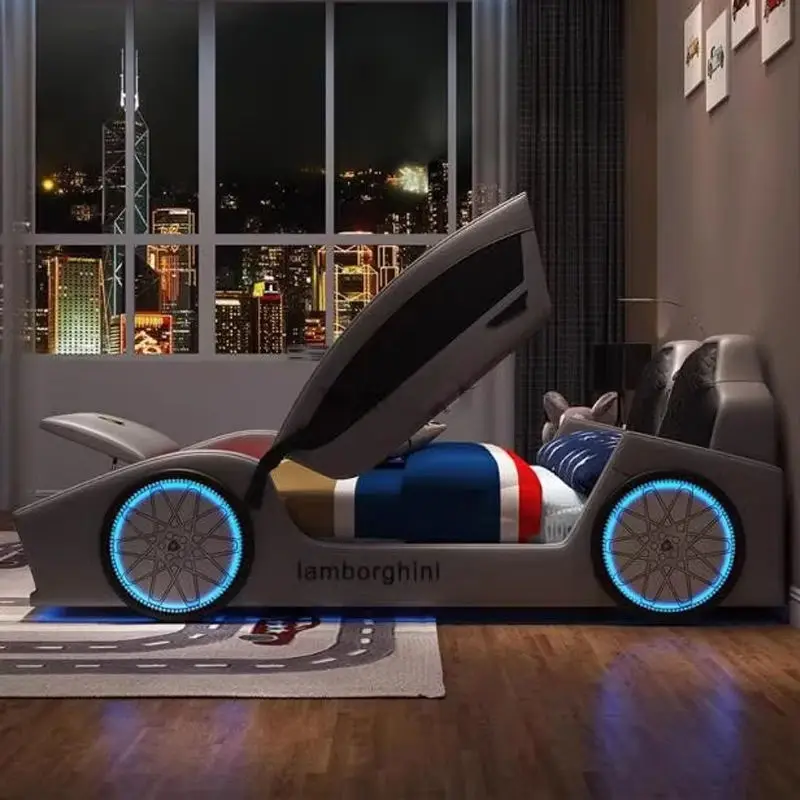 New Design Children Bed Kids Car Shape Beds for Boys Bedroom Furniture — image 3