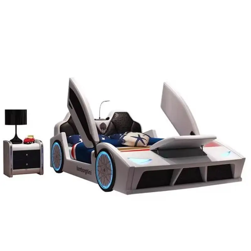 New Design Children Bed Kids Car Shape Beds for Boys Bedroom Furniture — image 7