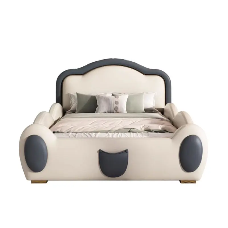 Latest Design Soft Bed Lovely Kids Bed for Children Bedroom Furniture With Slide — image 5