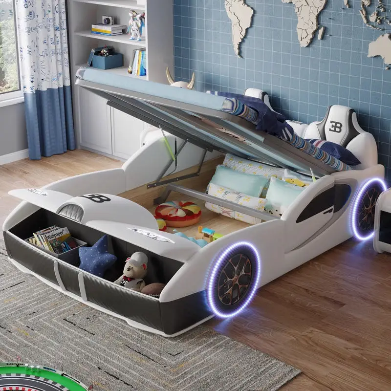 Factory Wholesale Modern Durable Children's Play House Toy Boys Kids Car Bed — image 2