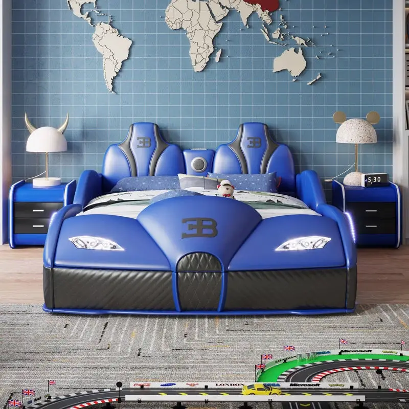 Factory Wholesale Modern Durable Children's Play House Toy Boys Kids Car Bed — image 4