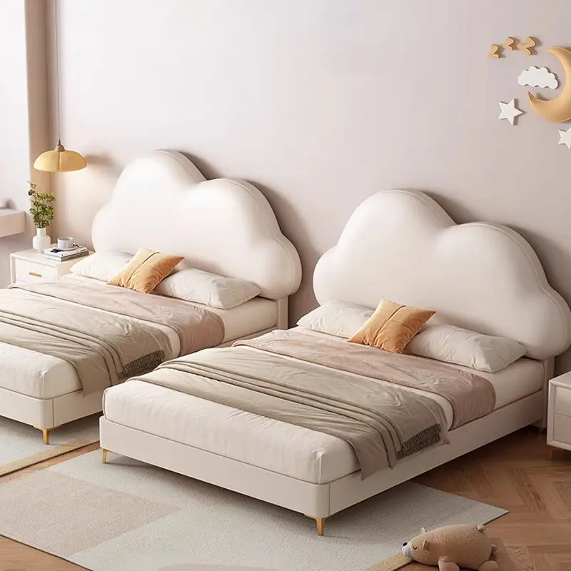 Luxury Contemporary Wooden Kids Bed Set for Bedroom Hotel Apartment Use — view 1
