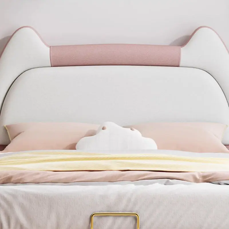 Children Cartoon Upholstered Bed Kids Lovely Cat Kids Bed Children Bedroom Furniture — image 6