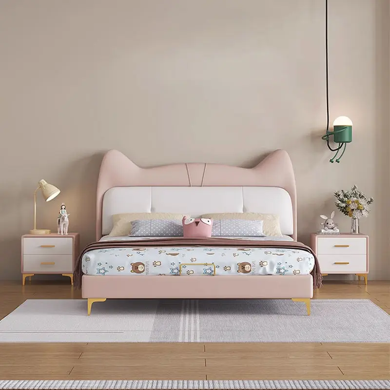 Factory Wholesale Solid Wooden Cartoon Children Beds Cute Girls Bed High Quality Luxury Kids' Beds — image 2