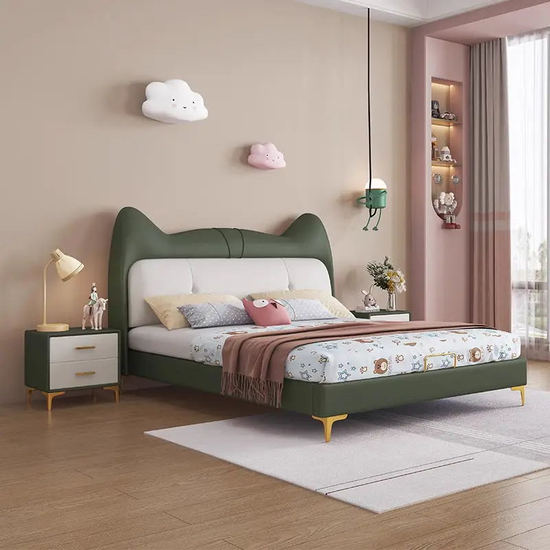 Factory Wholesale Solid Wooden Cartoon Children Beds Cute Girls Bed High Quality Luxury Kids' Beds — image 4