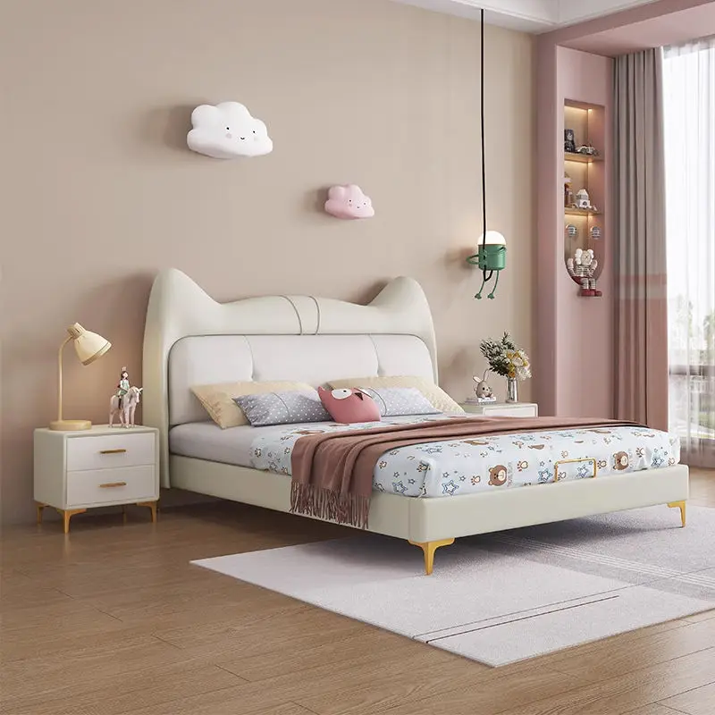 Factory Wholesale Solid Wooden Cartoon Children Beds Cute Girls Bed High Quality Luxury Kids' Beds — image 5