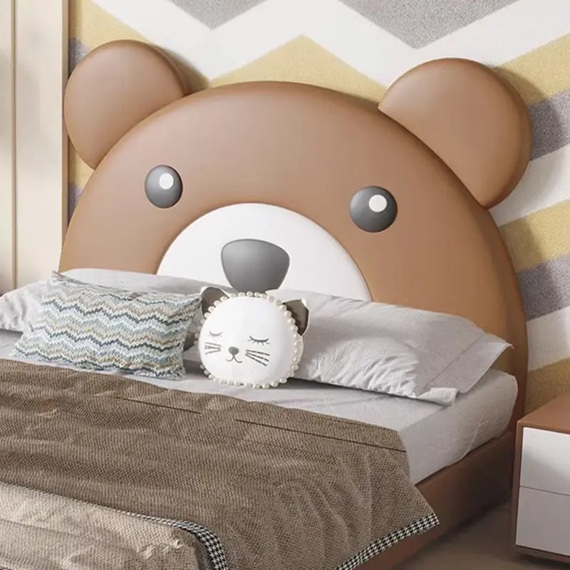 Modern Design Animal Children Bed Boy Lovely Double Kids Bed Bedroom Furniture Set — image 4