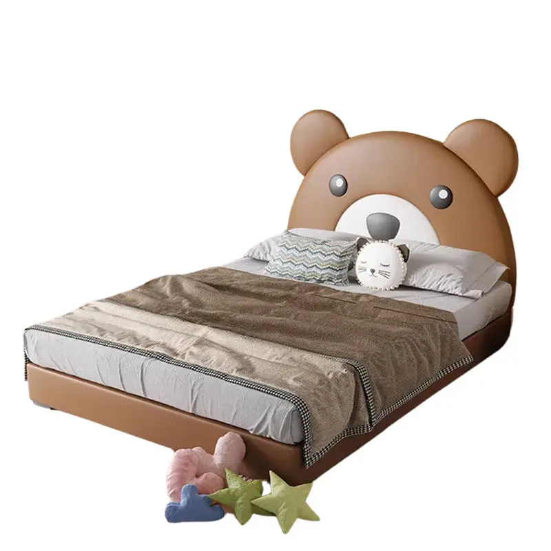 Modern Design Animal Children Bed Boy Lovely Double Kids Bed Bedroom Furniture Set — image 5