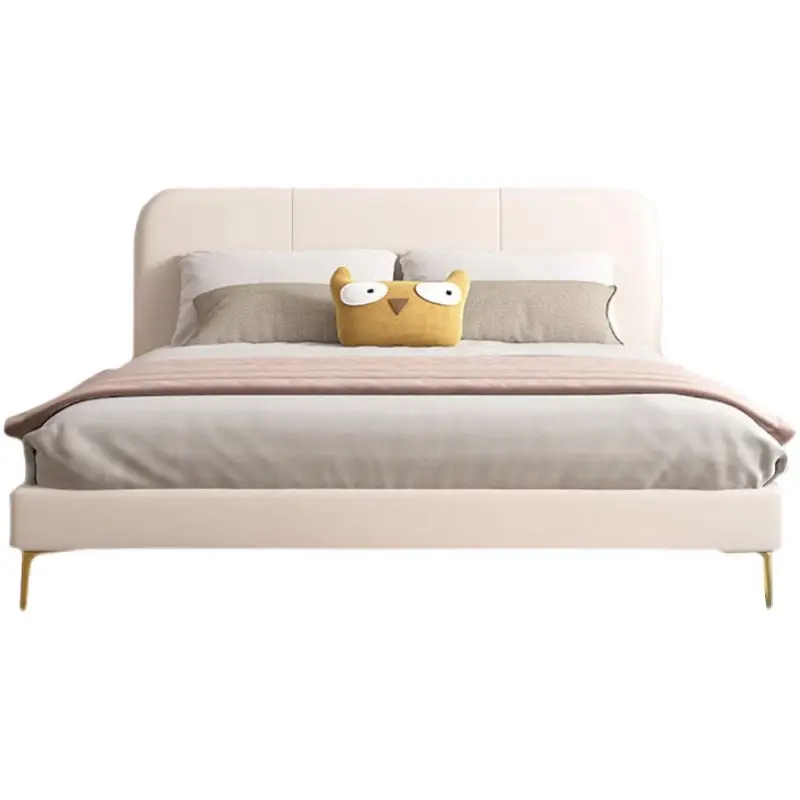 Modern Beds Single Children Upholstered Bedroom Furniture Child Girl Bedroom Princess Pink Kids Bed — image 5