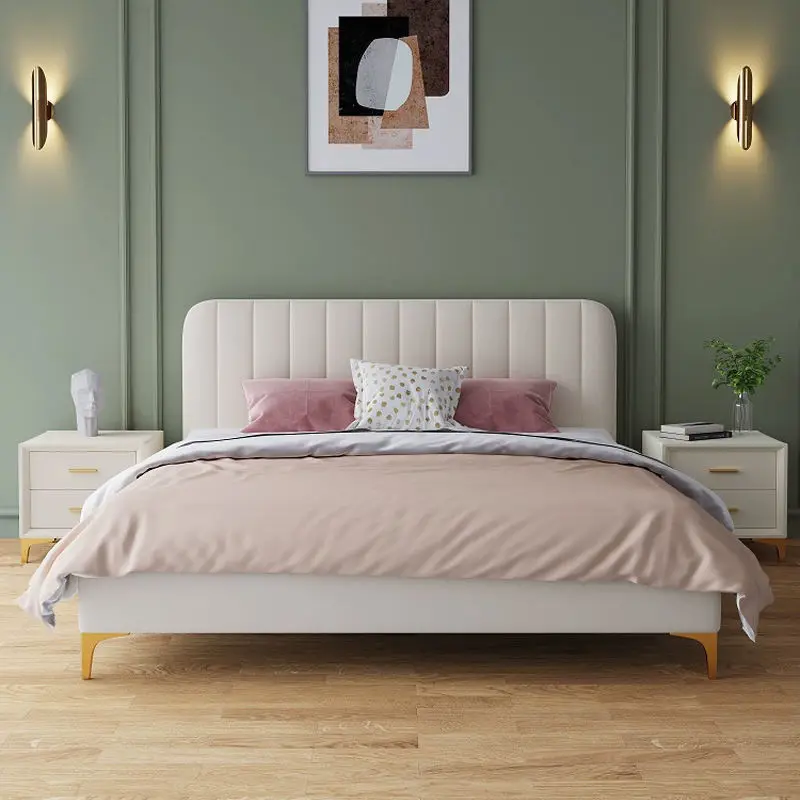 Modern Bedroom Furniture Hot Sale Children's Bed Design Leather Kids Bed — image 4