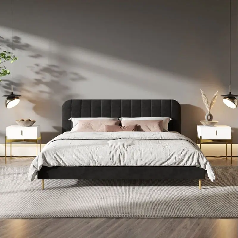 Modern Bedroom Furniture Hot Sale Children's Bed Design Leather Kids Bed — image 5