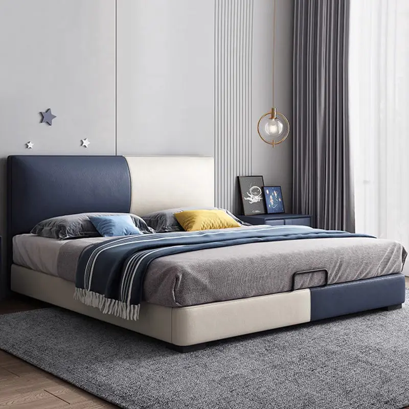 Modern Wooden Kids Bed with Upholstered Design for Bedroom School Hotel Use Customizable Color and Size — image 3