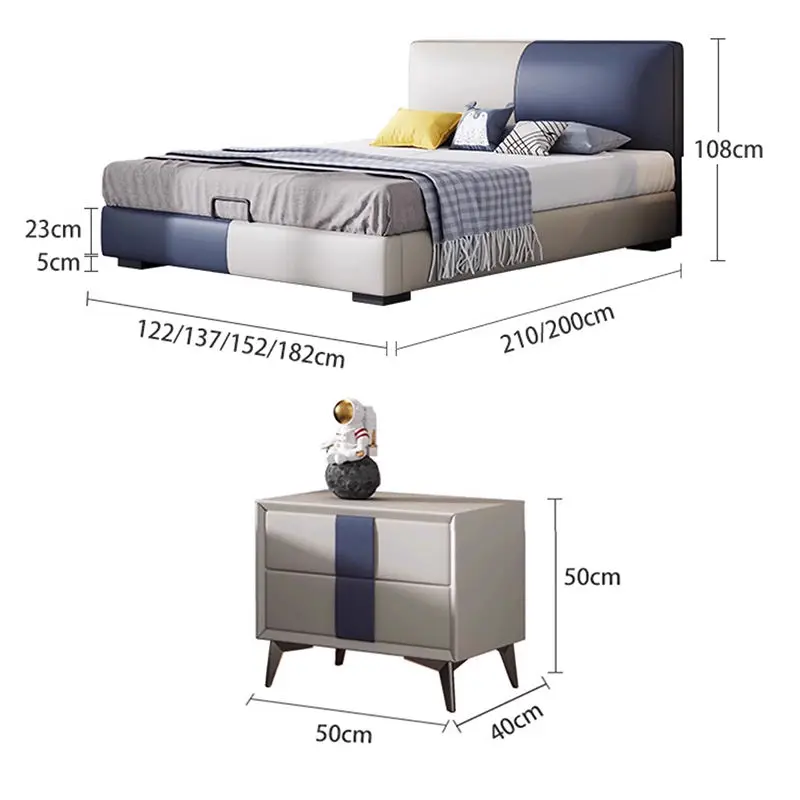 Modern Wooden Kids Bed with Upholstered Design for Bedroom School Hotel Use Customizable Color and Size — image 7
