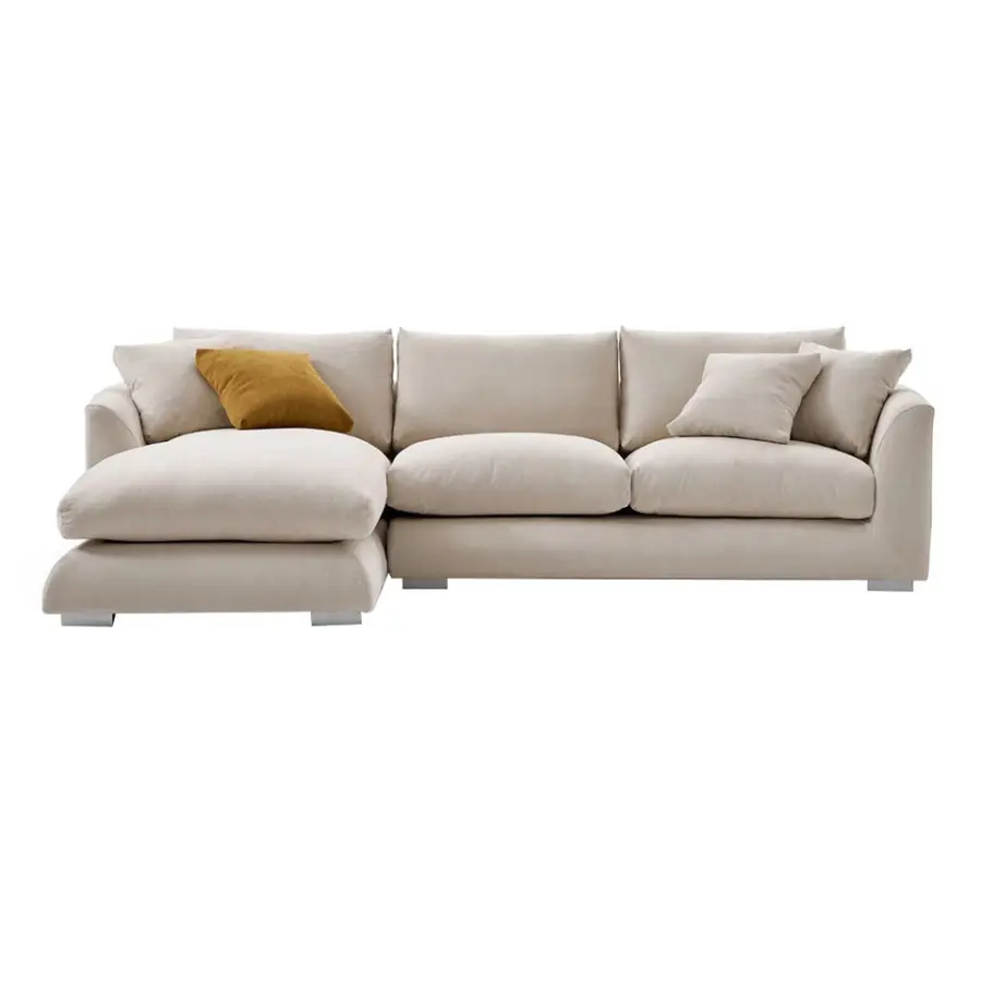 Factory Wholesale Living Room Furniture Nordic Modular Sectional Couch Sofa Sets — image 5