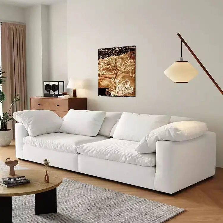 Light Luxury Italian Home Furniture Sofa Set Furniture Living Room Lounge Sofa Sets Modern Fabric Velvet Sofa Set Furniture — image 4