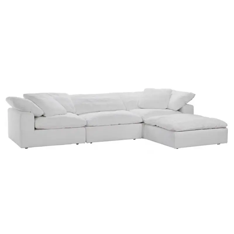 Light Luxury Italian Home Furniture Sofa Set Furniture Living Room Lounge Sofa Sets Modern Fabric Velvet Sofa Set Furniture — image 6