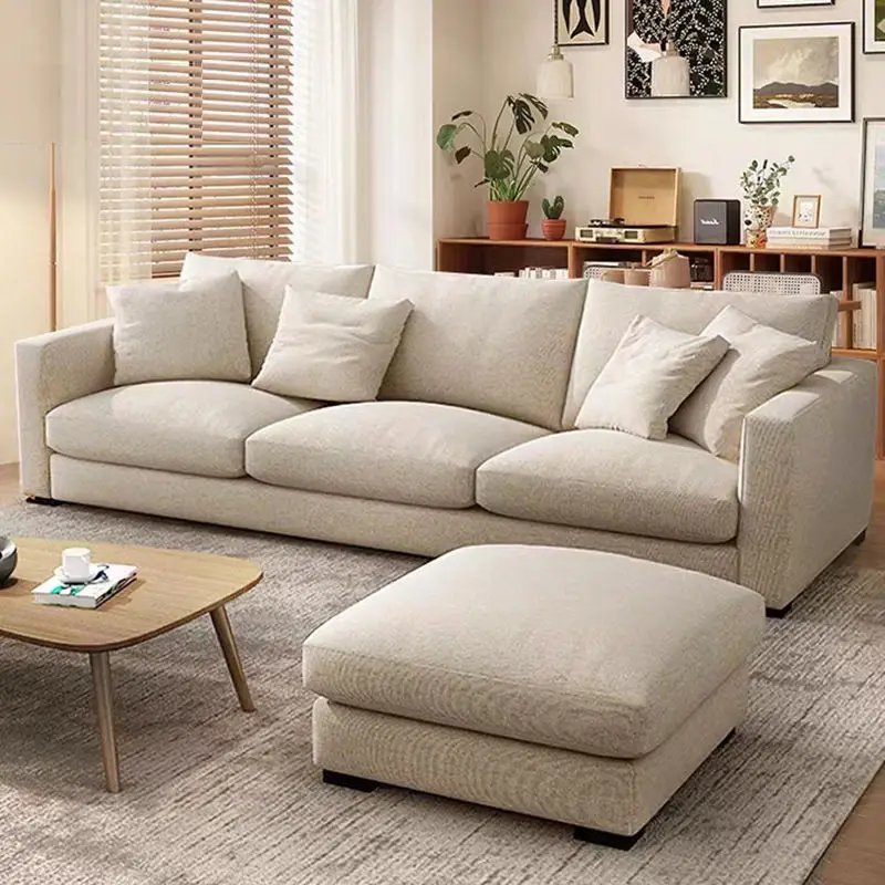 Modern Couch Simple Sofa Minimalist Special Down White Sofa Designs Sofa Set Furniture Living Room — view 1